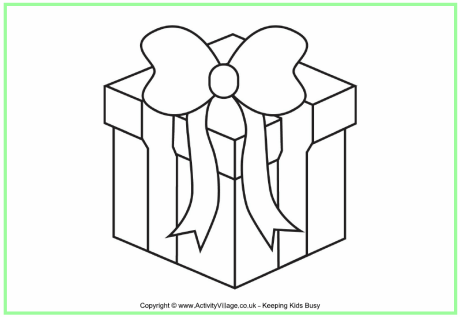 Christmas Present Colouring Page 2