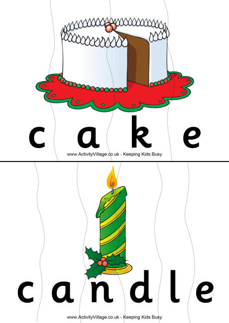 Christmas word jigsaws 2