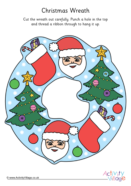 Christmas Wreath Printable 2