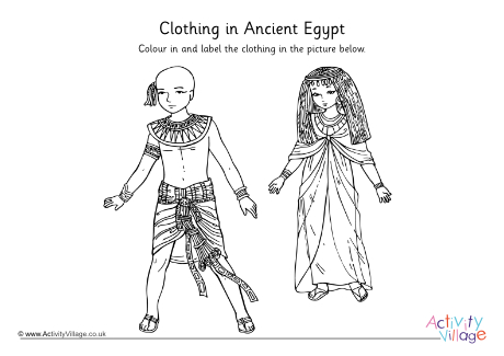 Clothing in Ancient Egypt Worksheet