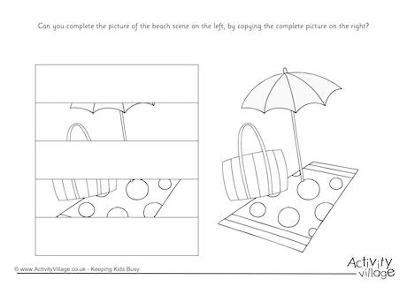 Complete The Beach Scene Puzzle
