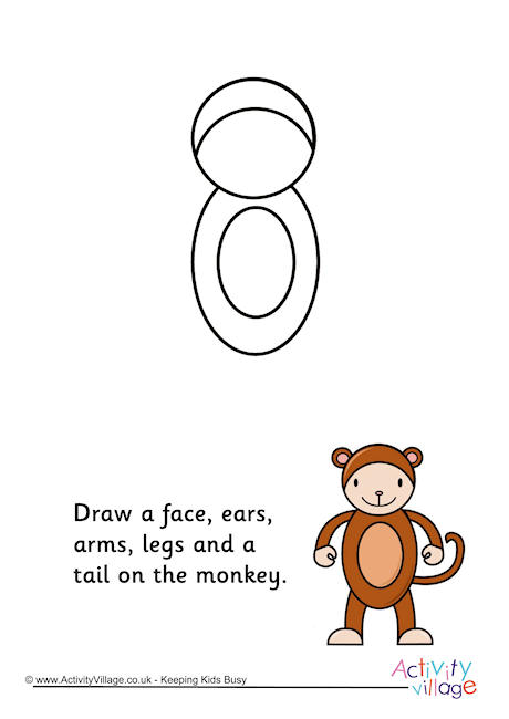 Complete the monkey picture