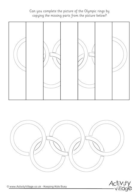 Complete the Olympic Rings Puzzle