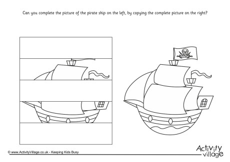 Complete The Pirate Ship Puzzle