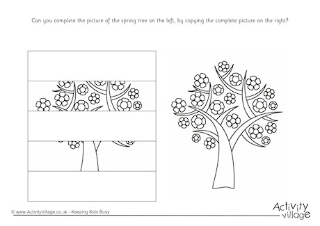 Complete The Spring Tree Puzzle