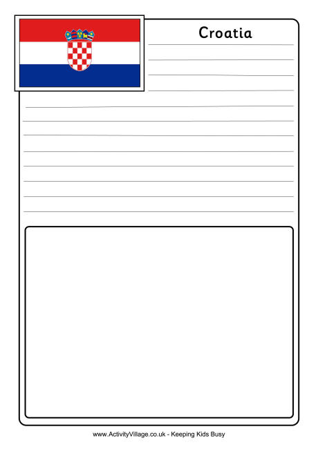 Croatia notebooking page
