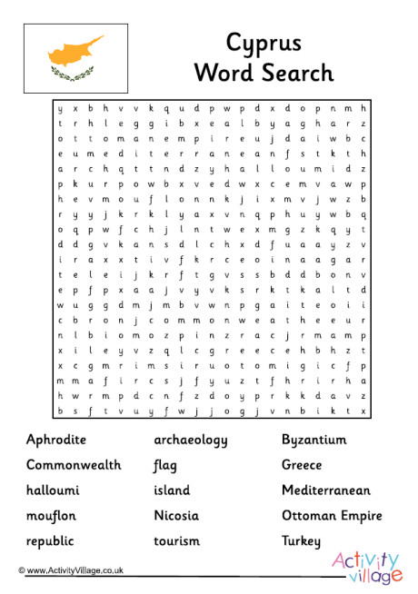 Cyprus Word Search