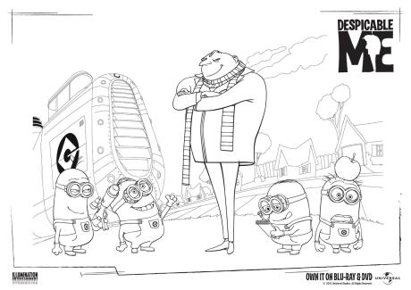 Despicable Me Colouring Page 1