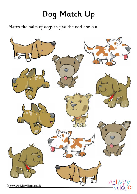 Dog Match Up Puzzle