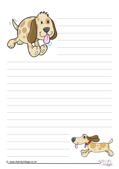 Dog Writing Paper 2