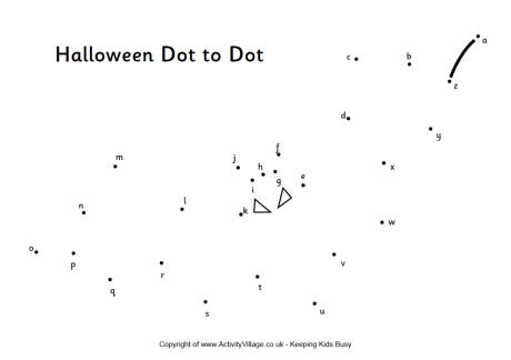 Halloween Dot To Dots
