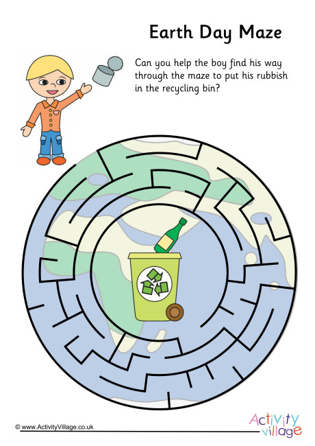 Earth Day Maze 1