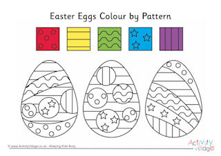 Easter Colour by Pattern