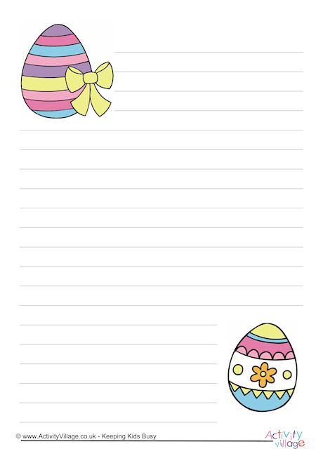 Easter Writing - Easter Writing Paper - Primary Theme Park ...
