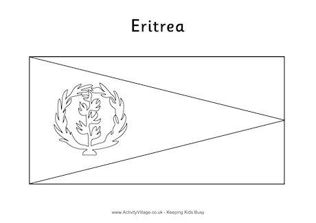Download Eritrea Flag Colouring Page