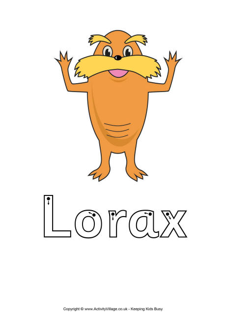 Lorax finger tracing