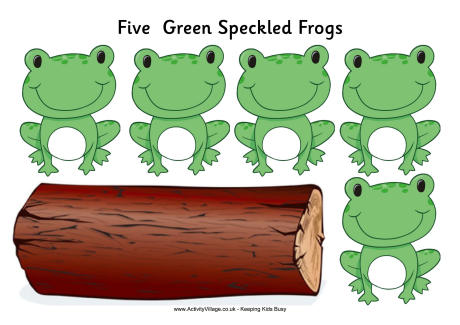 Five Green Speckled Frogs