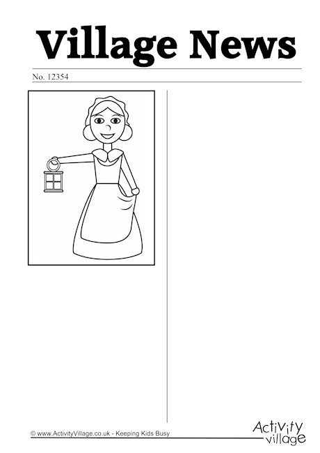 Florence Nightingale Newspaper Writing Prompt