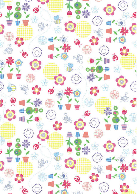 Flower Scrapbook Paper