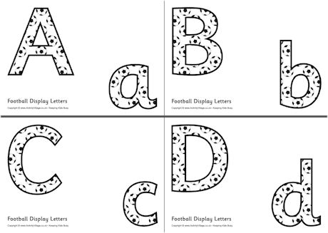 Football Display Letters