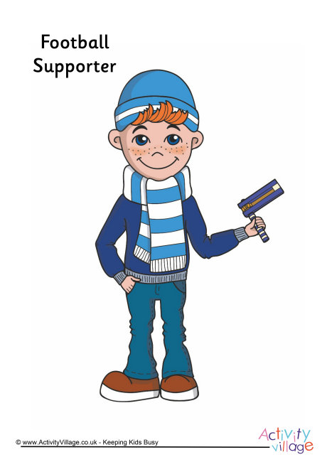 Football supporter poster