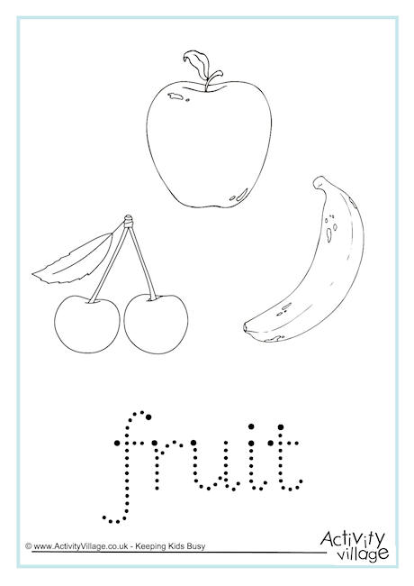 teacher worksheet appreciation Word Fruit Tracing