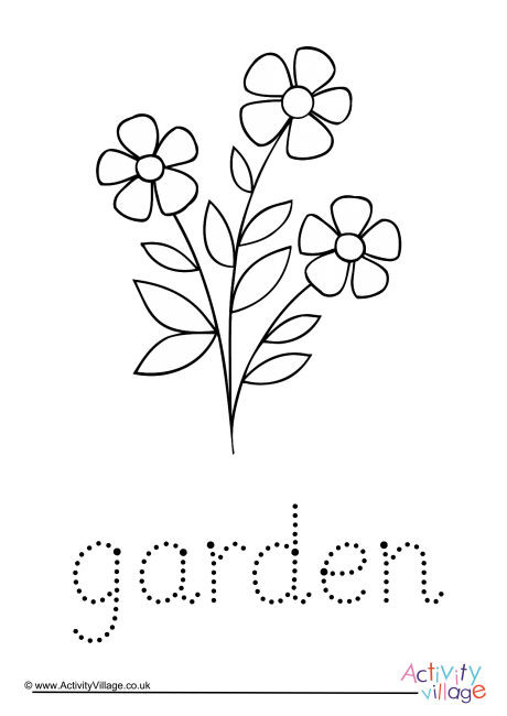 Garden Word Tracing