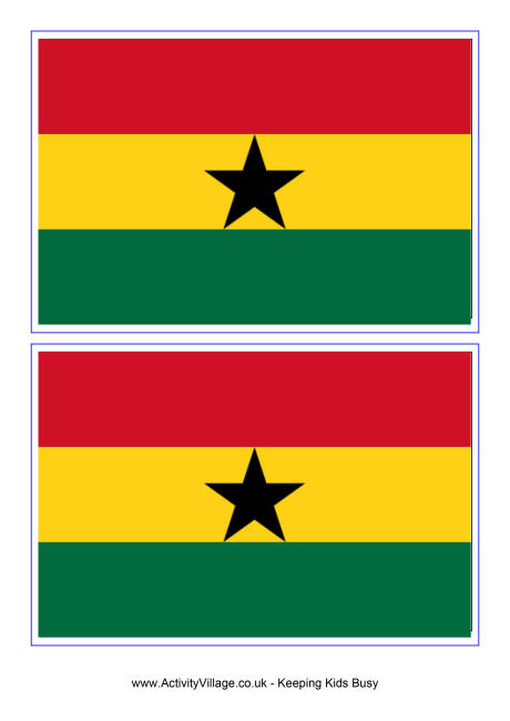 Ghana Flag Printable