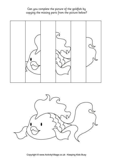 Complete the goldfish puzzle