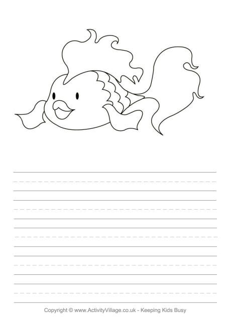 Goldfish story paper