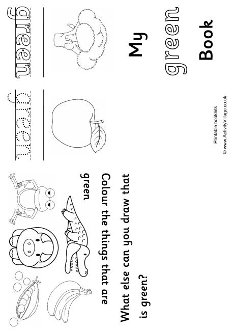 Green Colour Booklet