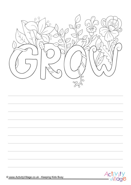 Grow story paper