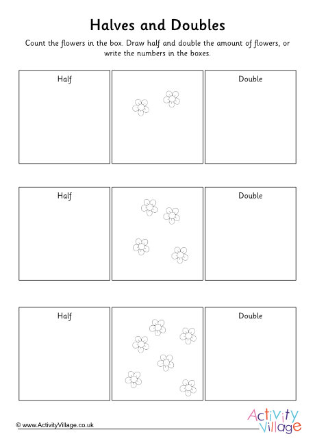 Halves and doubles flowers