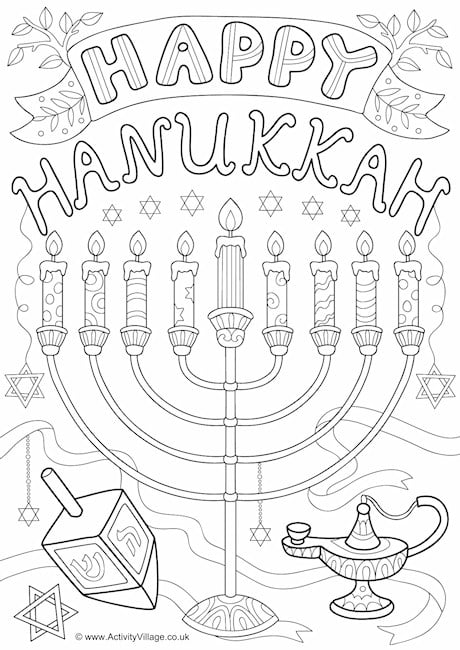 70 Hanukkah Coloring Pages Pdf , Free HD Download