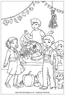 Harvest Colouring Pages