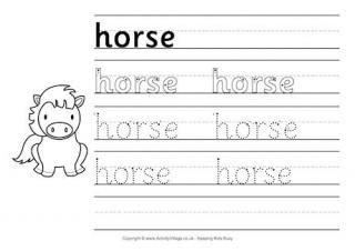 Horse Worksheets