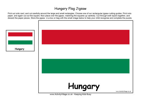 Hungary flag jigsaw