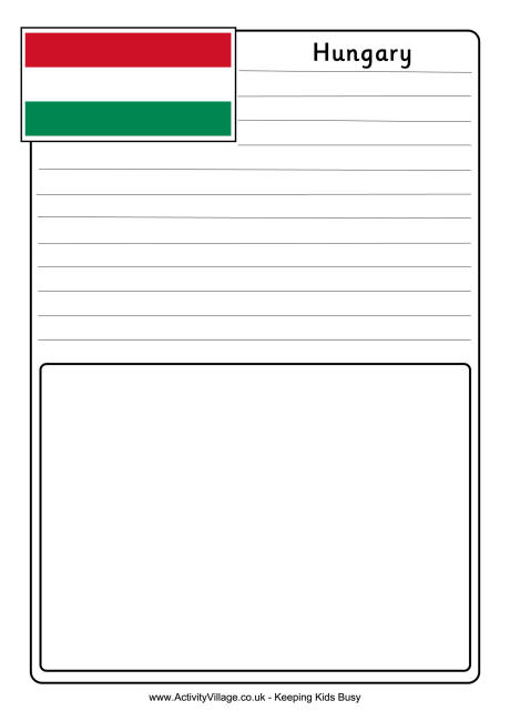 Hungary notebooking page 