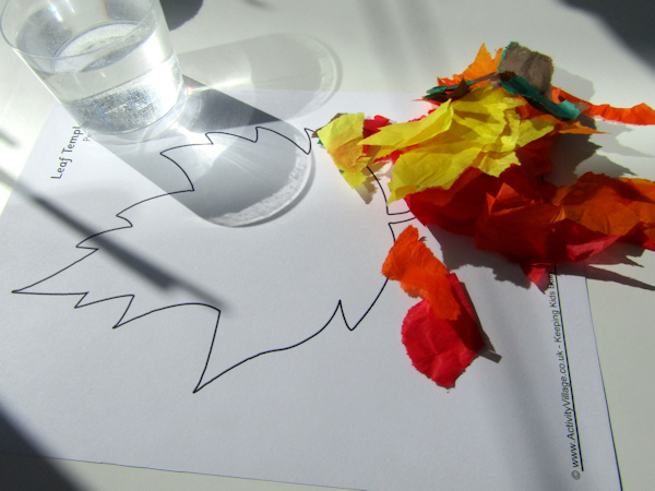 Fall Bleeding Tissue Paper Art - Easy Art Idea for Kindergarten - Easy  Peasy and Fun