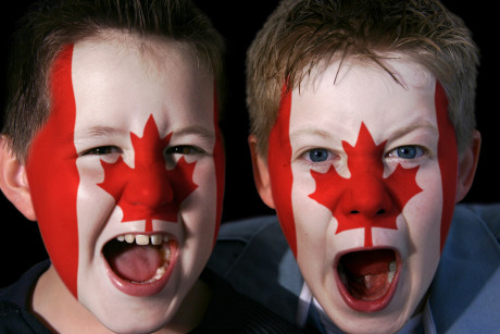 Happy Canada Day face painting