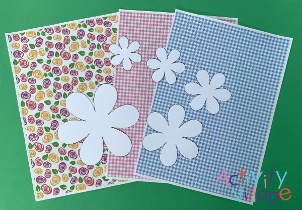 Printing scrapbook paper and flower templates