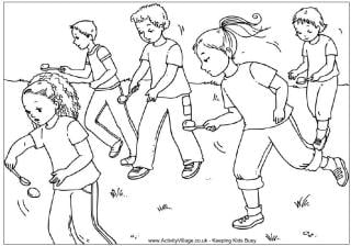 Sports Day colouring pages