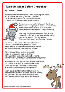 'Twas the Night Before Christmas printable