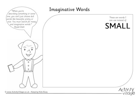Imaginative words - small