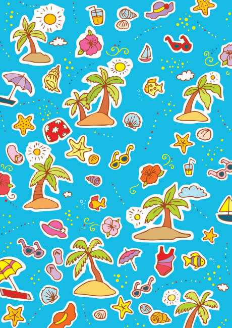 Island scrapbook paper