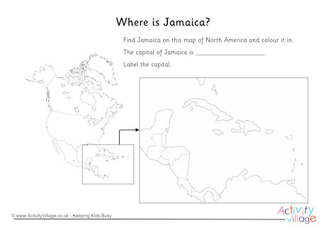 Jamaica Location Worksheet