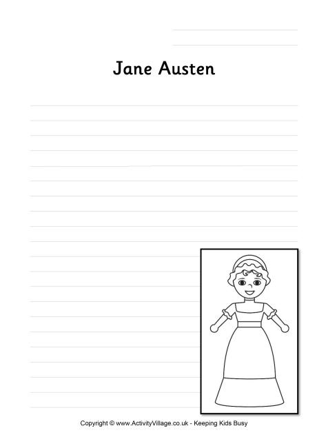Jane Austen writing page
