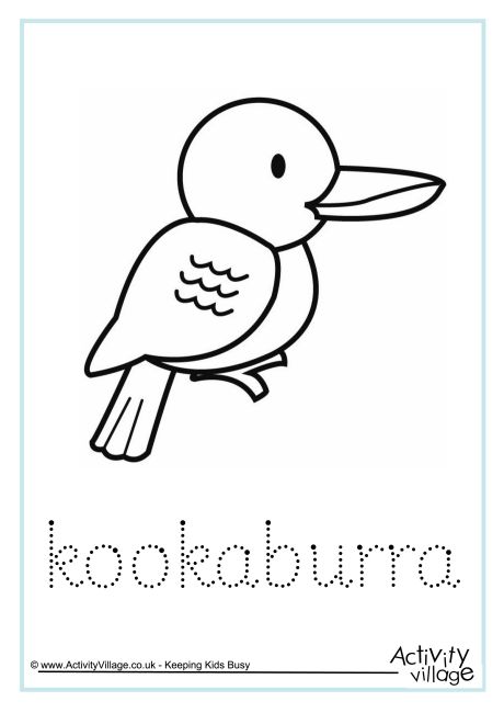 Kookaburra Word Tracing