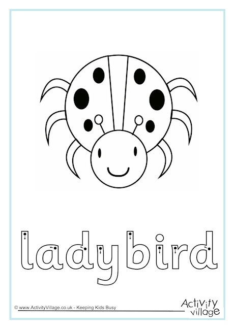 Ladybird Finger Tracing