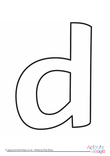 letter-template-lower-case-d-quirky